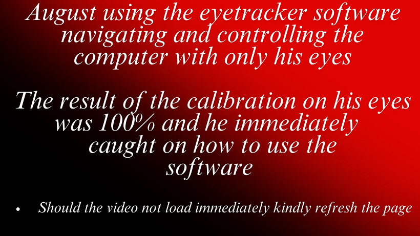 August using eyetracker